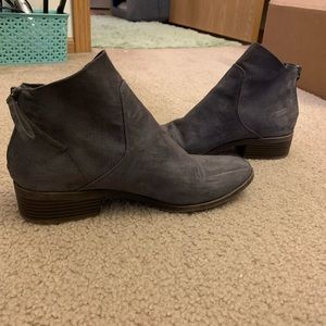 Gray booties